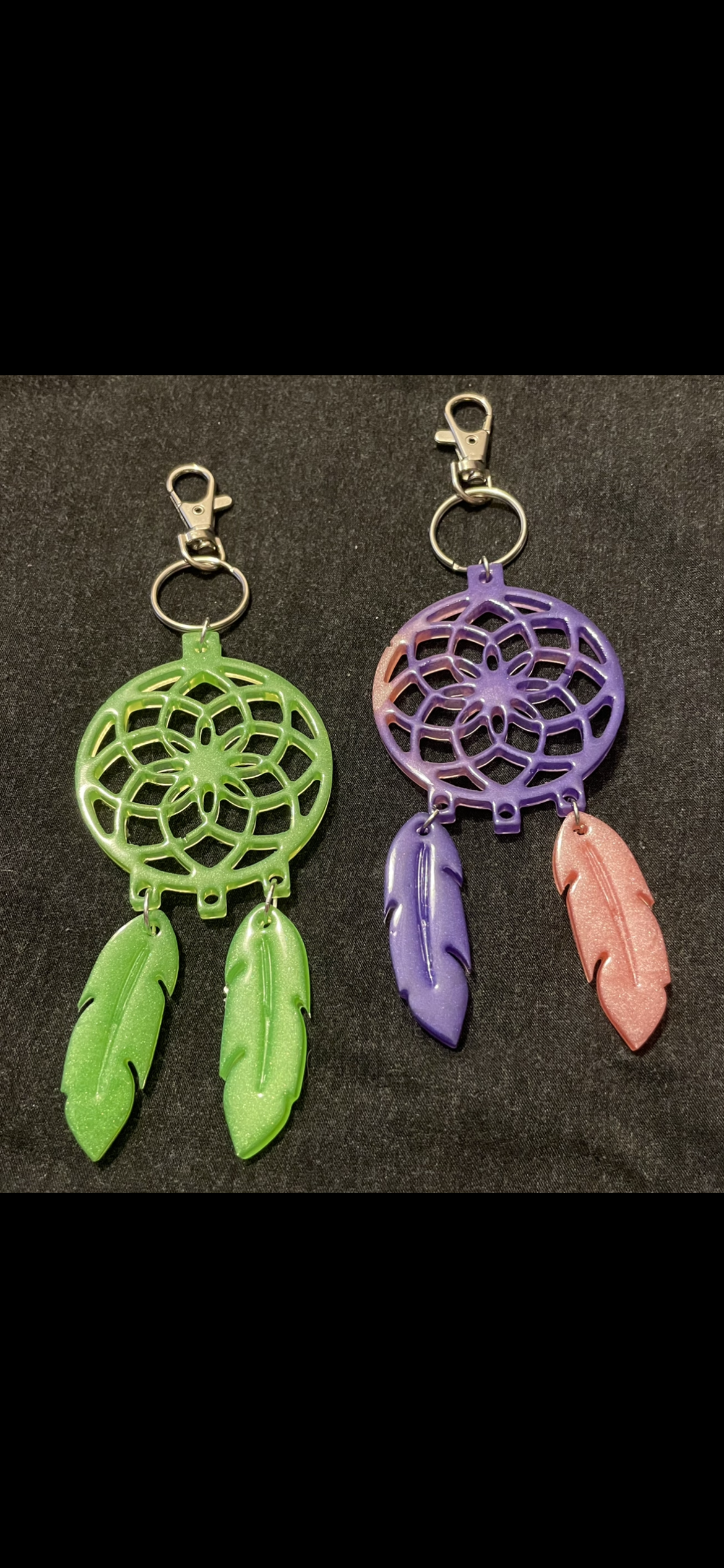 Dream catcher keyring