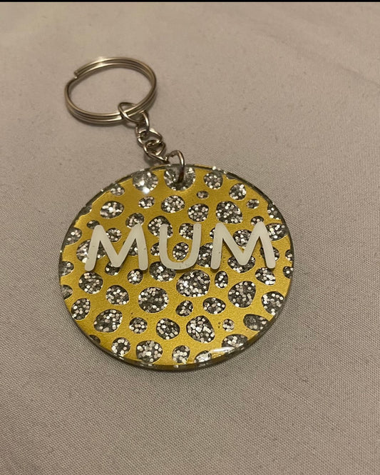 Personalised round keyring’s