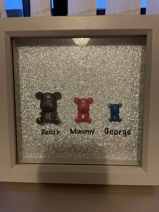 Bear family picture frame