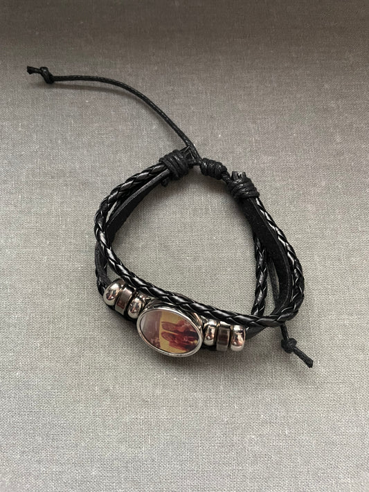 leather bracelet bangle